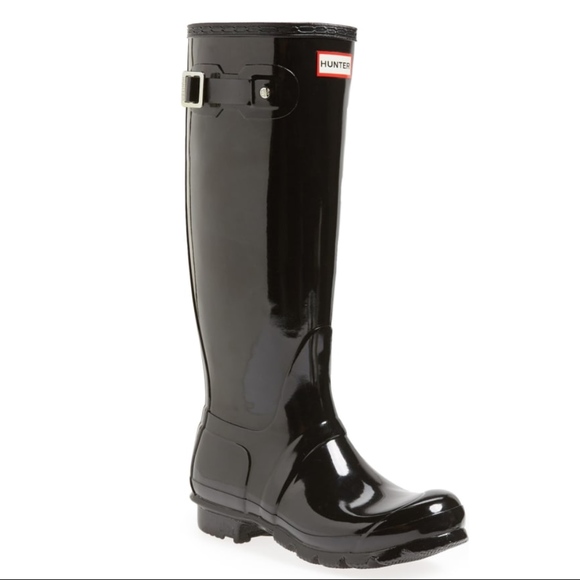 HUNTER Original High Gloss Boot - Picture 1 of 8